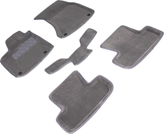 Коврики Seintex 3D ворсовые для салона Audi Q5 I 2008-2017 Серые. Артикул 88339