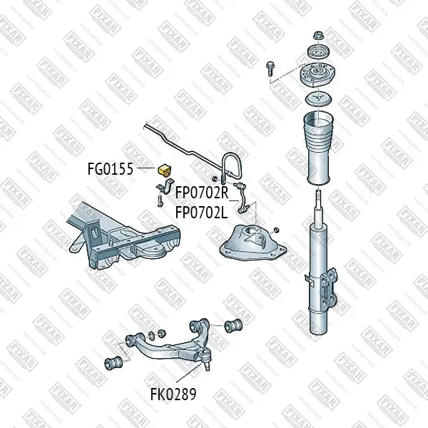 Втулка стабилизатора (Fixar). Артикул FG0155