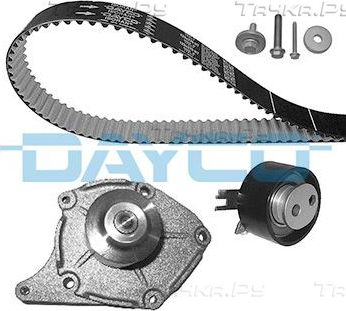 Помпа (водяной насос) с комплектом ремня ГРМ Dayco для Renault Megane II 2002-2010. Артикул KTBWP5321