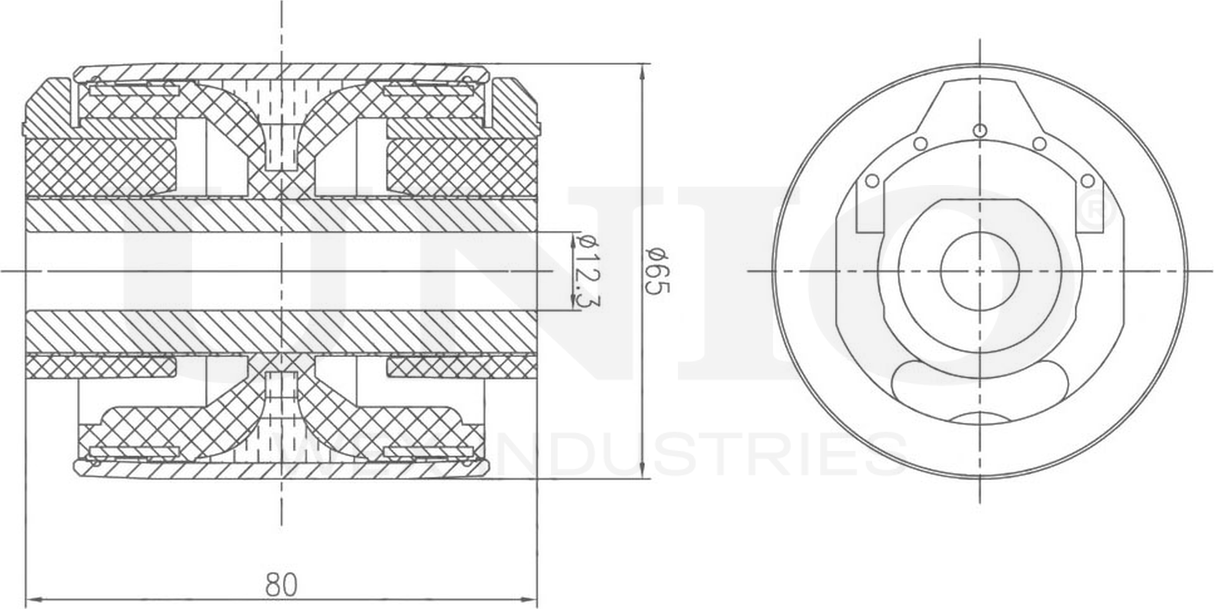 Сайлентблок рычага подвески (Unio). Артикул RMP-20025