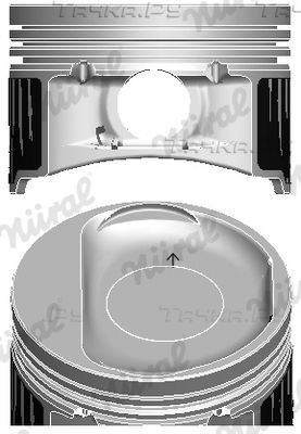 Поршень Nural для Fiat Punto III Punto 2012-2018. Артикул 87-436806-00