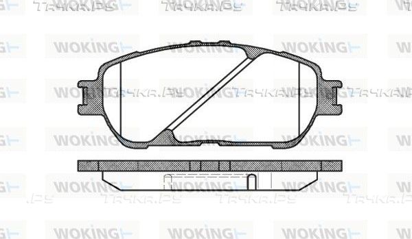 Тормозные колодки Woking передние для Toyota Avalon III 2005-2012. Артикул P9983.00
