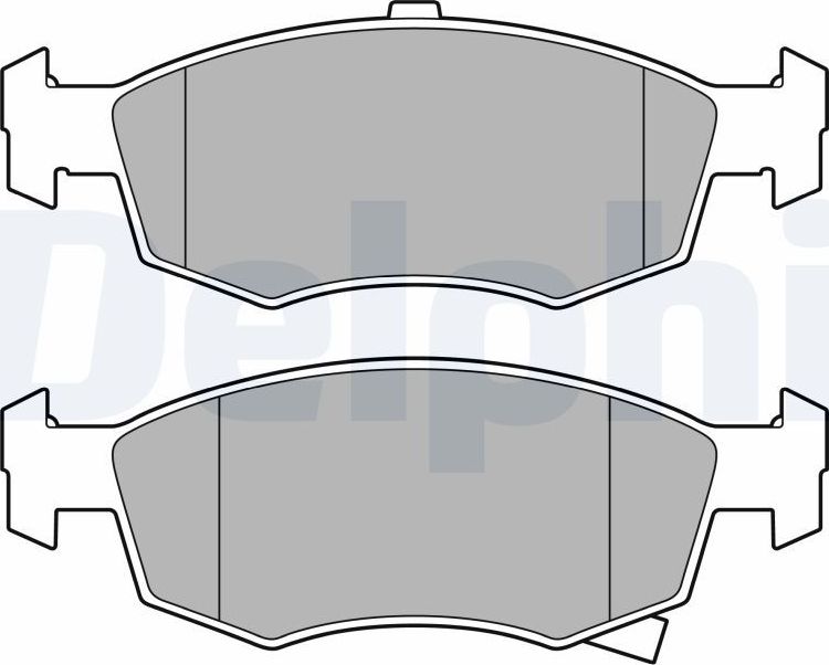 Тормозные колодки Delphi (Low-Metallic). Артикул LP3668