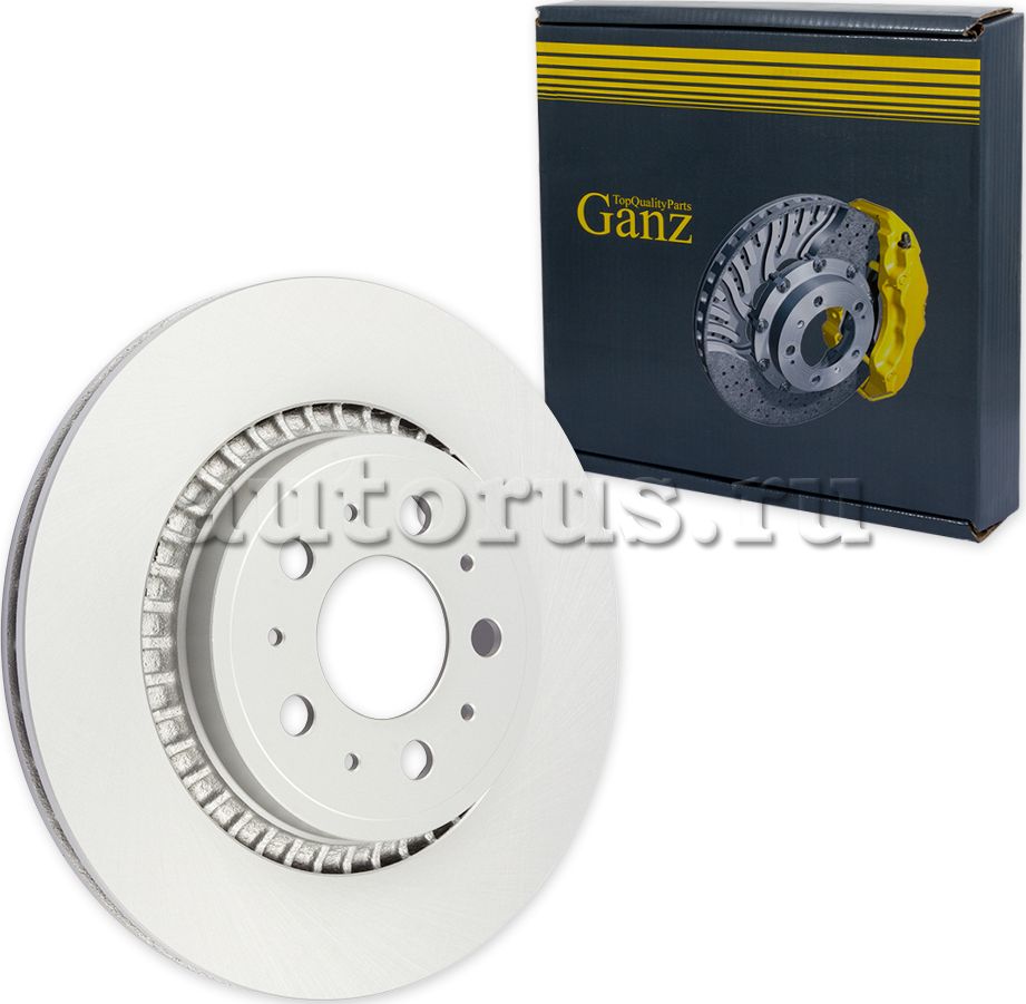 Диск тормозной задний с покрытием (Ganz). Артикул GIJ06082