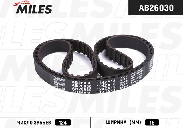 Ремень ГРМ Miles для SEAT Ibiza II 1993-1999. Артикул AB26030