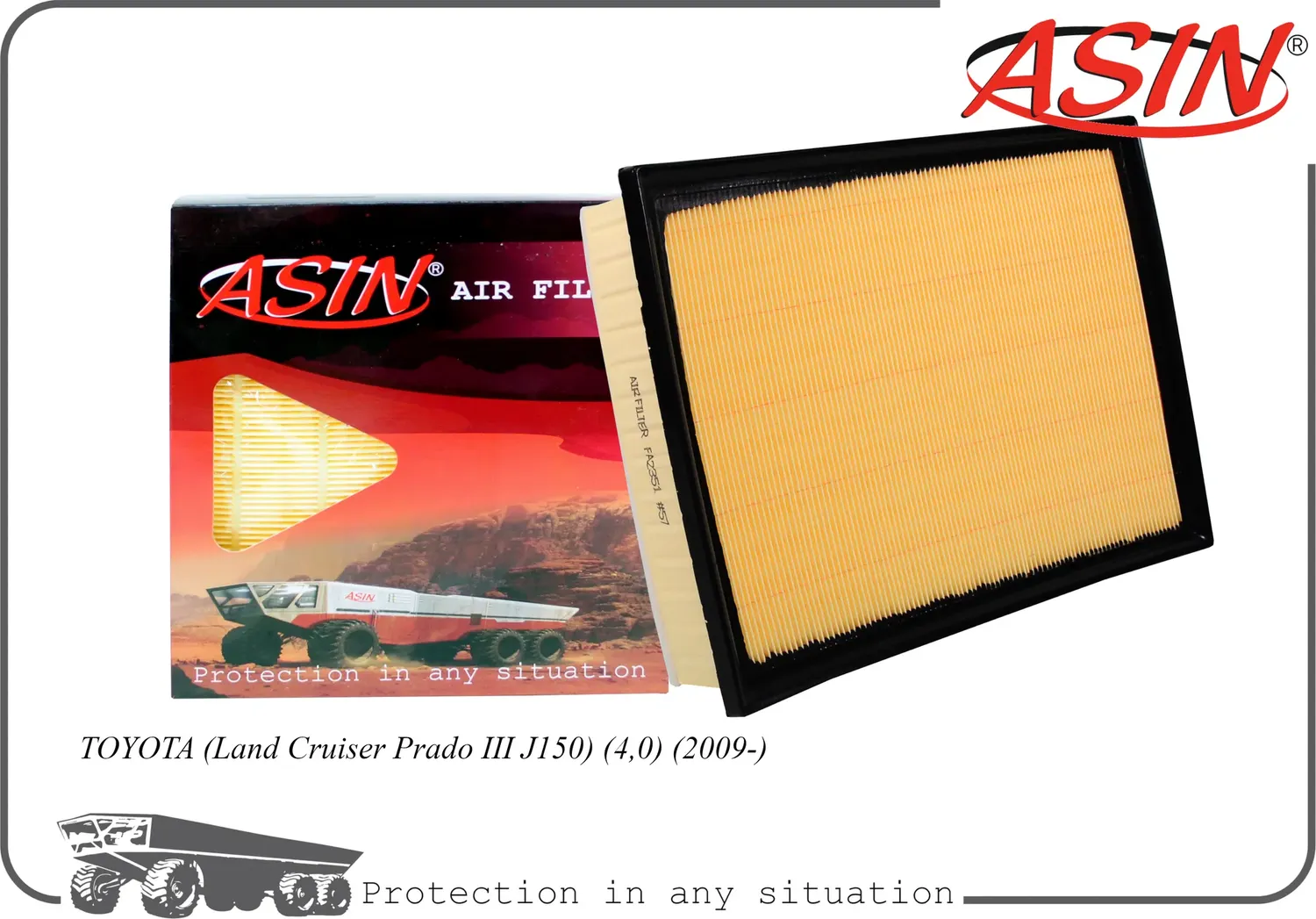 Фильтр воздушный (Asin). Артикул ASINFA2351