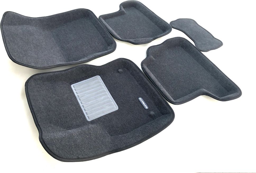 Коврики текстильные Euromat 3D Business для салона Ford Focus III седан, хэтчбек, универсал 2011-2014 Темно-серые. Артикул EMC3D-002207G