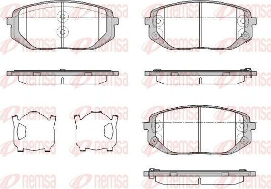 Тормозные колодки Remsa. Артикул 1957.02