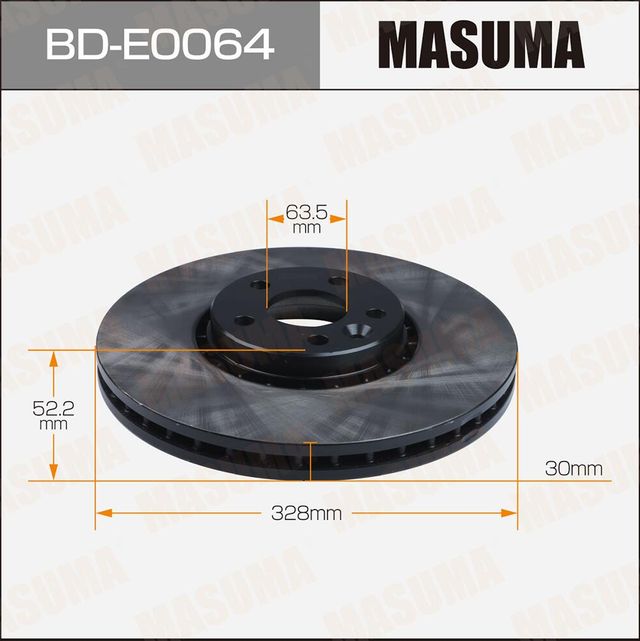 Тормозной диск Masuma. Артикул BD-E0064
