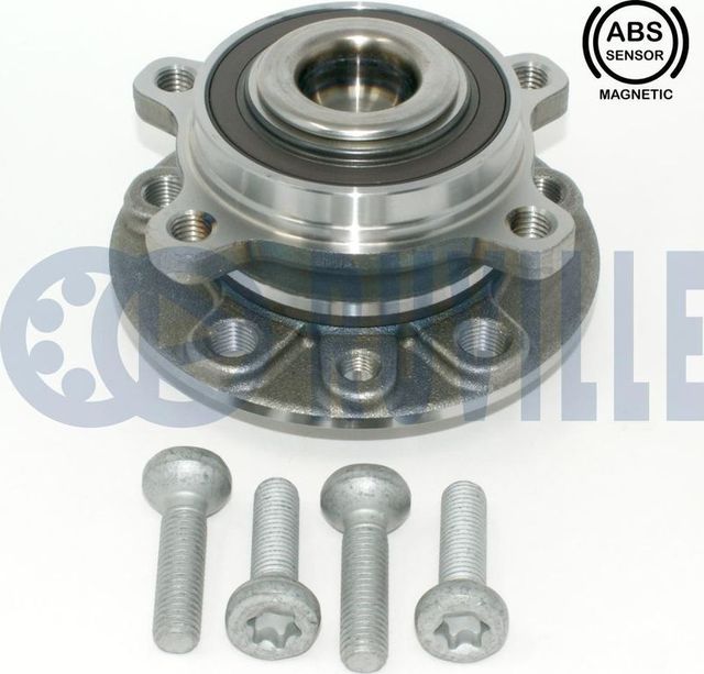 Ступица колеса с интегрированным подшипником Ruville передняя для Alfa Romeo Giulia II (952) 2015-2026. Артикул 221930