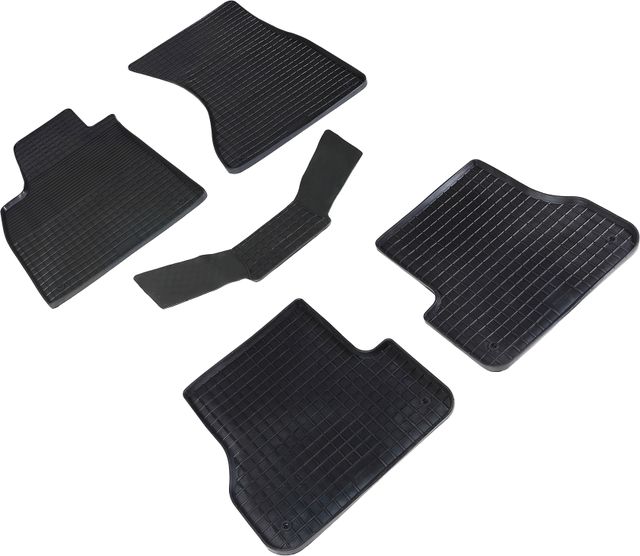 Коврики резиновые Seintex с узором сетка для салона Audi A6 C7 2011-2015. Артикул 84906