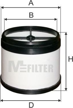 Воздушный фильтр MFilter для John Deere 7030 2007-2026. Артикул A 8050