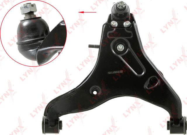 Поперечный рычаг передней подвески LYNXauto левый нижний для Fiat Fullback I 2016-2026. Артикул B5173L