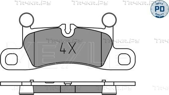 Тормозные колодки Meyle PD задние для Porsche Cayenne III 2017-2026. Артикул 025 251 4316/PD