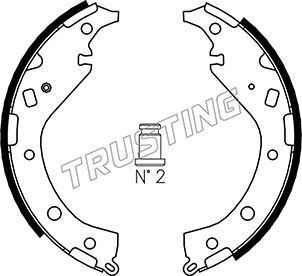 Тормозные колодки Trusting. Артикул 115.309