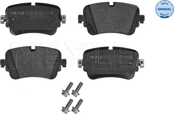 Тормозные колодки Meyle Original. Артикул 025 223 0717