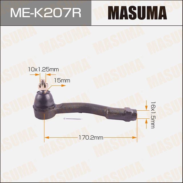 Наконечник рулевой тяги Masuma. Артикул ME-K207R