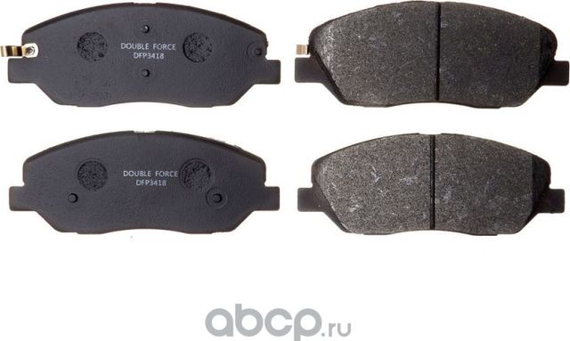 К-т торм. колодок fr hyundai, kia (Double Force) Double Force. Артикул DFP3418