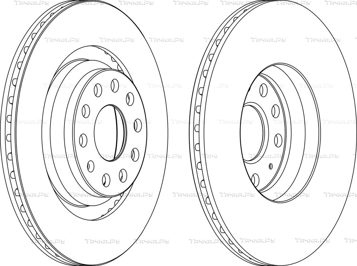 Тормозной диск Ferodo PREMIER Coat+ disc задний для Audi Q3 Sportback I (F3) 2019-2026. Артикул DDF1503C
