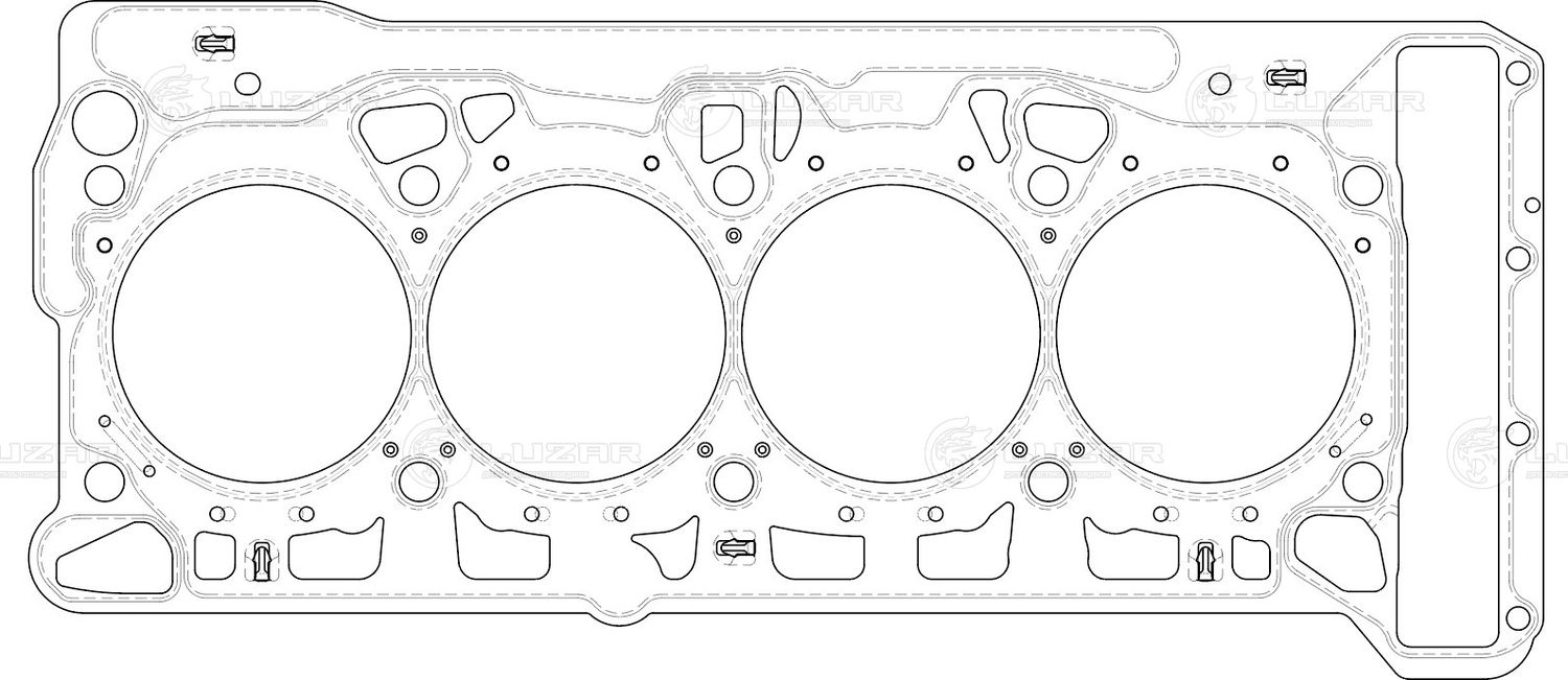 Прокладка ГБЦ Luzar. Артикул LES 11803