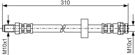 Тормозной шланг Bosch. Артикул 1 987 476 883