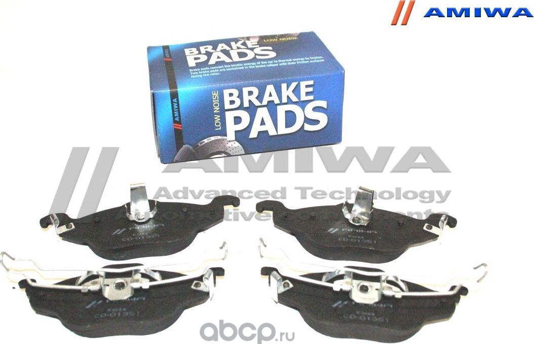 Колодки тормозные передние (Amiwa). Артикул CD01351