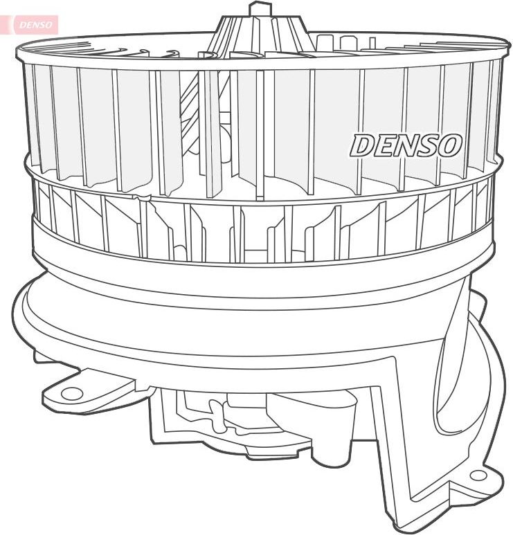 Вентилятор, мотор печки (отопителя) салона Denso. Артикул DEA17006