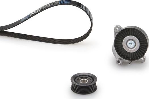 Приводной ремень поликлиновой с роликами (комплект) Gates Micro-V® для Mercedes-Benz M-Класс II (W164) 2005-2007. Артикул K016PK2380