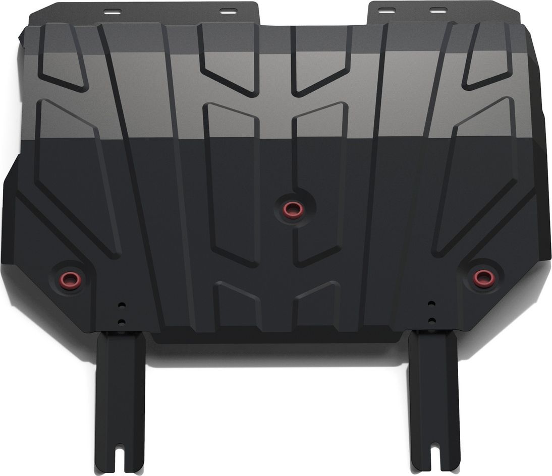 Защита АвтоБРОНЯ для картера и КПП (увеличенная) Chery Tiggo 5 FWD 2014-2020. Артикул 111.00912.1