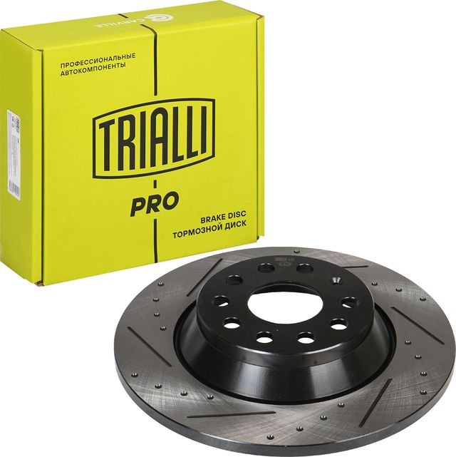 Тормозной диск Trialli задний для Audi TT III (8S) 2014-2026. Артикул DF 5061s