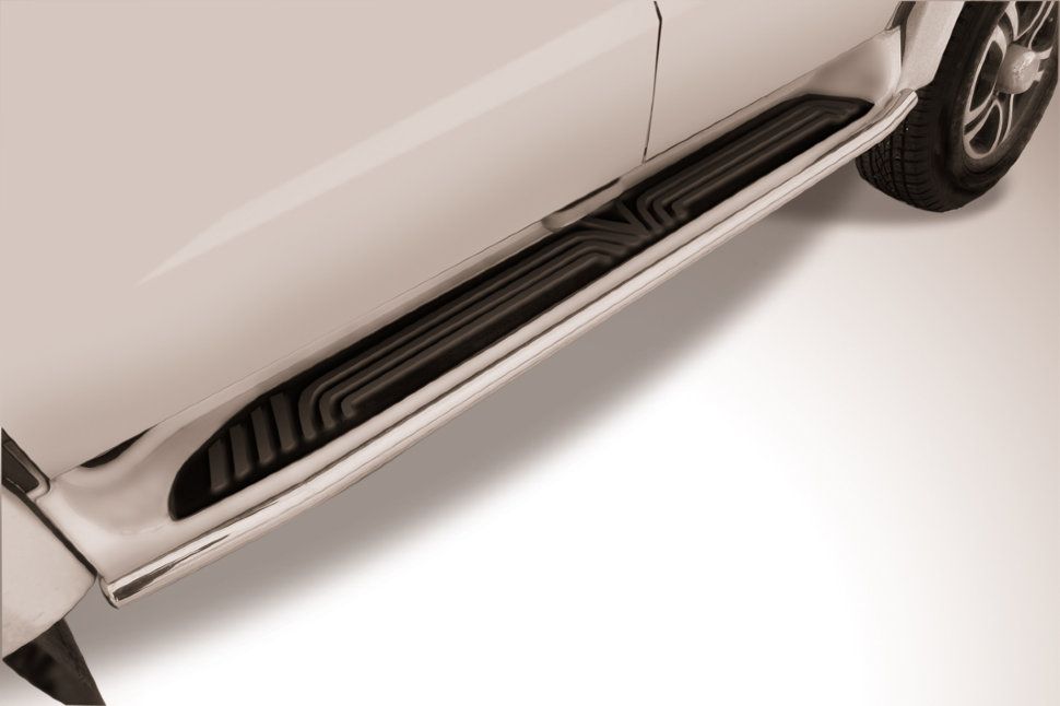 Пороги Slitkoff d42 для УАЗ Pickup I рестайлинг 2014-2026. Артикул UPpic14-005