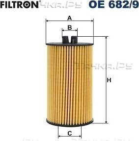 Масляный фильтр Filtron для Opel Astra K 2015-2026. Артикул OE 682/9