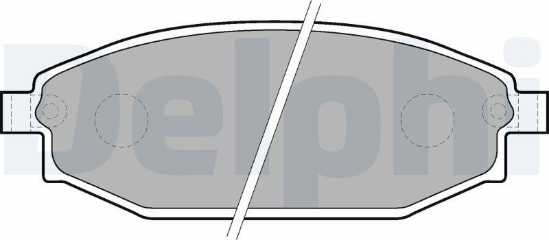 Тормозные колодки Delphi (Low-Metallic). Артикул LP1665