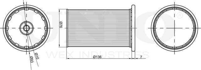 Фильтр топливный (Unio). Артикул FLT-50004