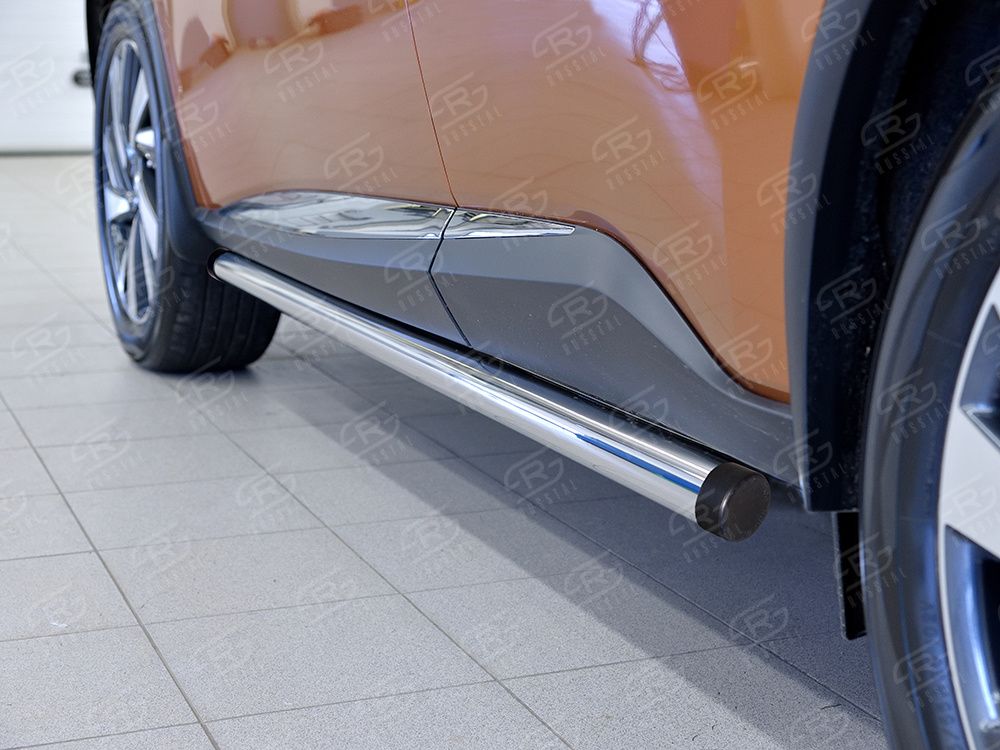 Защита порогов RusStal труба d63 для Nissan Murano Z52 2016-2026 (Вариант 2). Артикул NMUT-0024062