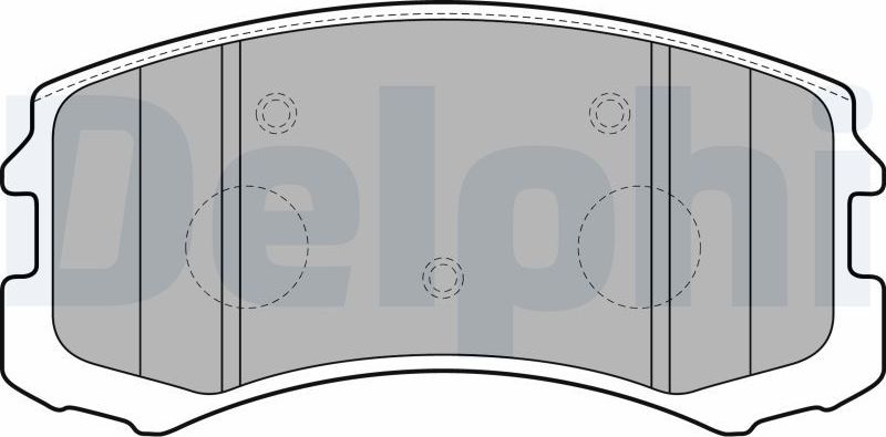 Тормозные колодки Delphi (Low-Metallic). Артикул LP1901