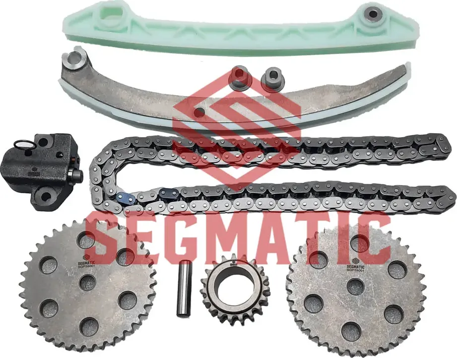 КОМПЛЕКТ ЦЕПИ ГРМ (ЦЕПЬ-1,НАТ-1,УСП-2,ШЕСТ-3)  FORD FOCUS 1.8/2.0 DA 0 (Segmatic). Артикул SGPS8001