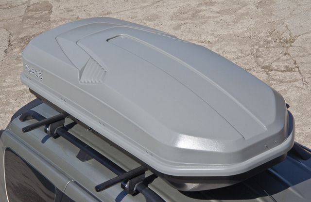 Автомобильный бокс Yuago Antares двусторонний серый (580 л, 217х85х49 см). Артикул 2000000019925