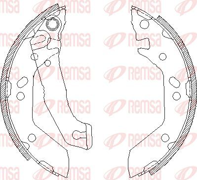 Тормозные колодки Remsa. Артикул 4140.00