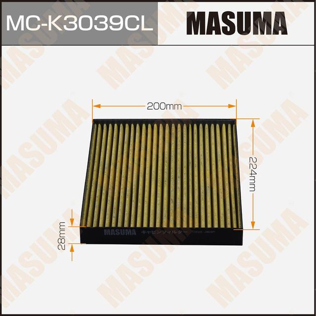 Салонный фильтр Masuma. Артикул MC-K3039CL