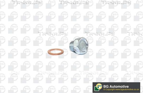 Сливная пробка масляного поддона двигателя BGA для Mazda 323 VI (BJ) 1998-2004. Артикул PK9502