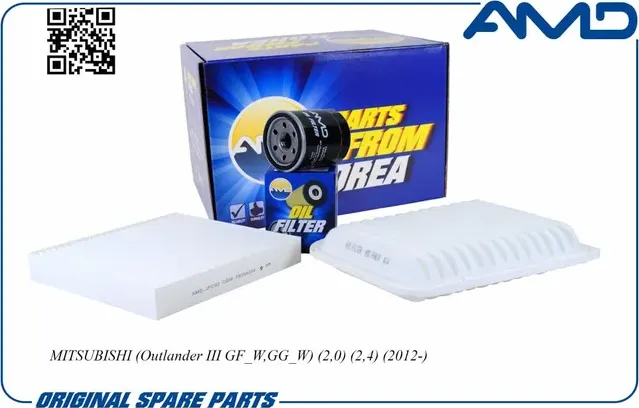 Комплект фильтров (масл.MZ690115 + возд.MR968274 + салон.7803A109) (AMD). Артикул AMDSETF159