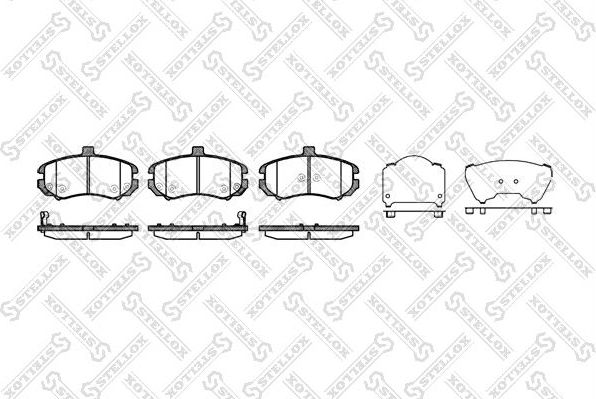 Тормозные колодки Stellox. Артикул 1205 002-SX