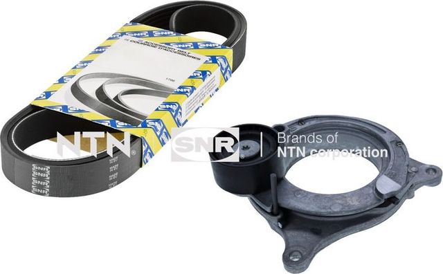 Приводной ремень поликлиновой с роликами (комплект) NTN / SNR для BMW X5 IV (G05) 2018-2020. Артикул KA850.20