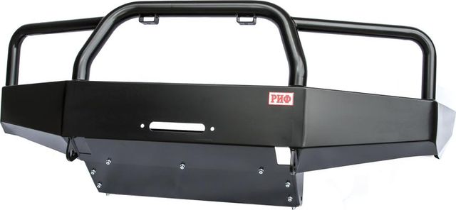 Бампер силовой РИФ передний без доп. фар с защитной дугой для Nissan Patrol Y61 1997-2004. Артикул RIFY61-10300