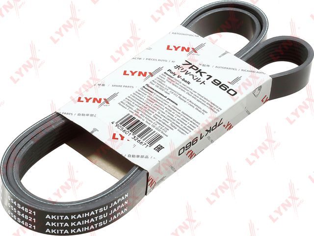 Ремень поликлиновой TOYOTA VISTA (Lynxauto). Артикул 7PK1960