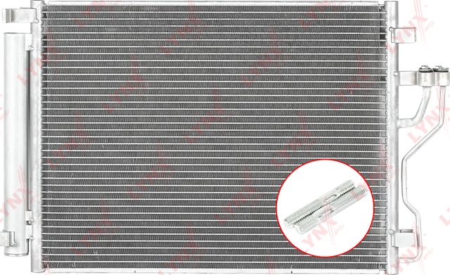 Радиатор кондиционера (конденсатор) LYNXauto для Kia Sportage III 2010-2016. Артикул RC-0308