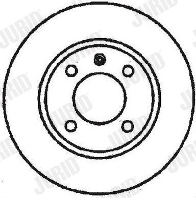 Тормозной диск Jurid. Артикул 561361J