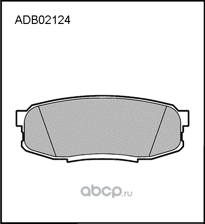 Колодки тормозные TOYOTA Land Cruiser 200 LEXUS LX450,570 (07-) задние (4шт.) AL (Allied Nippon). Артикул ADB02124