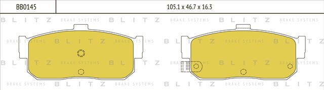 Колодки тормозные NISSAN ALMERA/PRIMERA/MAXIMA 92- задн. (Blitz) Blitz. Артикул BB0145